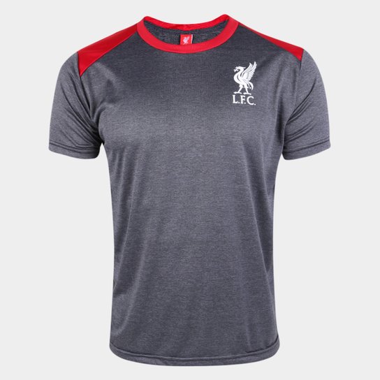 Camisa Liverpool Maxwell Masculina - Chumbo Menor preço em Camisa Liverpool Maxwell Masculina - Chumbo