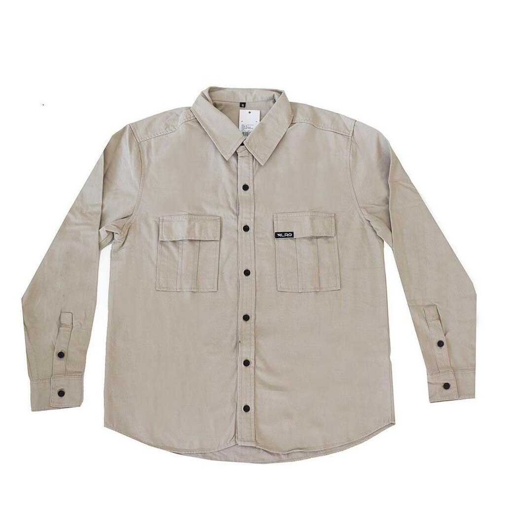 Camisa LRG Botão Sarja Twill Start - Caqui
