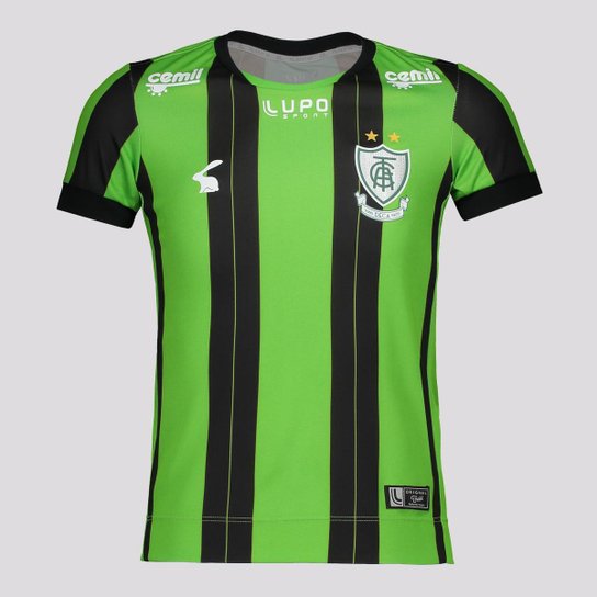 Camisa Lupo América Mineiro | N10 2018 Juvenil - Preto Menor preço em Camisa Lupo América Mineiro | N10 2018 Juvenil - Preto