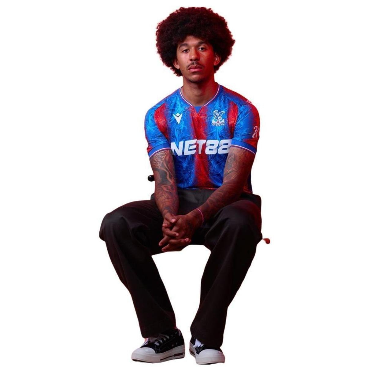 Camisa Macron Crystal Palace I 2024/25 Masculina - Azul | Netshoes