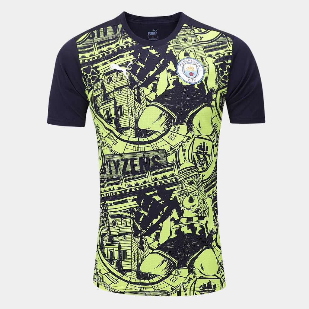 Camisa Manchester City 24/25 Pré-Treino Puma Masculina