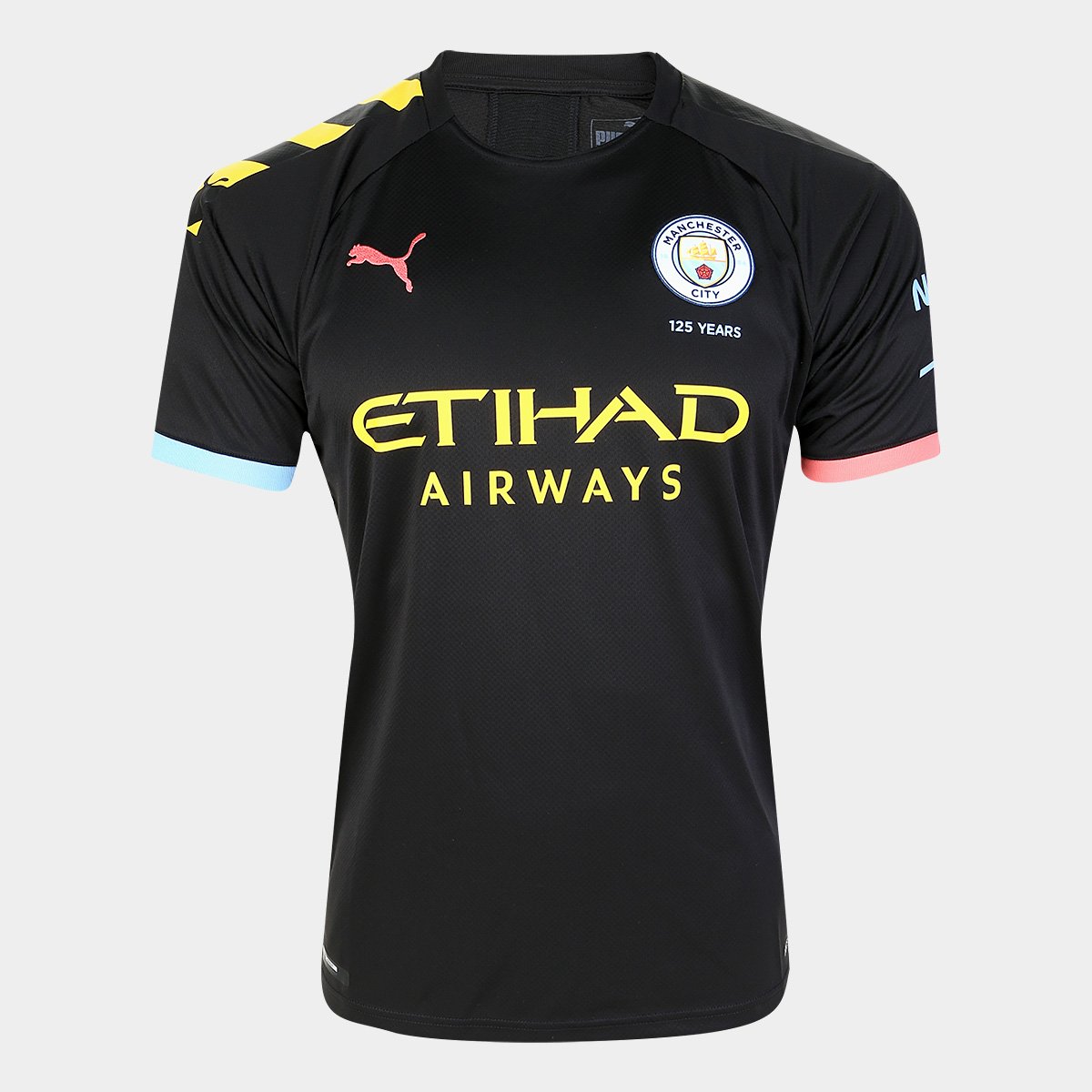 Camisa Manchester City Away 19 20 S N Torcedor Puma Preto E Laranja Netshoes