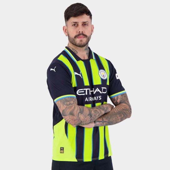 Camisa Manchester City Away 24/25 s/nº Torcedor Puma Masculina