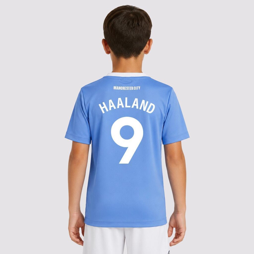 Camisa Manchester City Citizens Infantil 9 Haaland