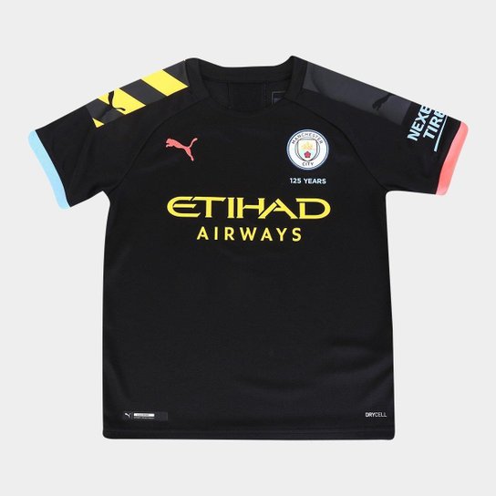 Camisa Manchester City Infantil Away 19 20 S N Torcedor Puma Netshoes