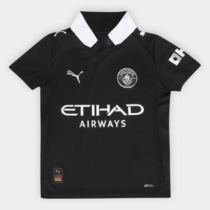Camisa Manchester City Infantil Away 25/26 s/n Torcedor Puma - Unissex