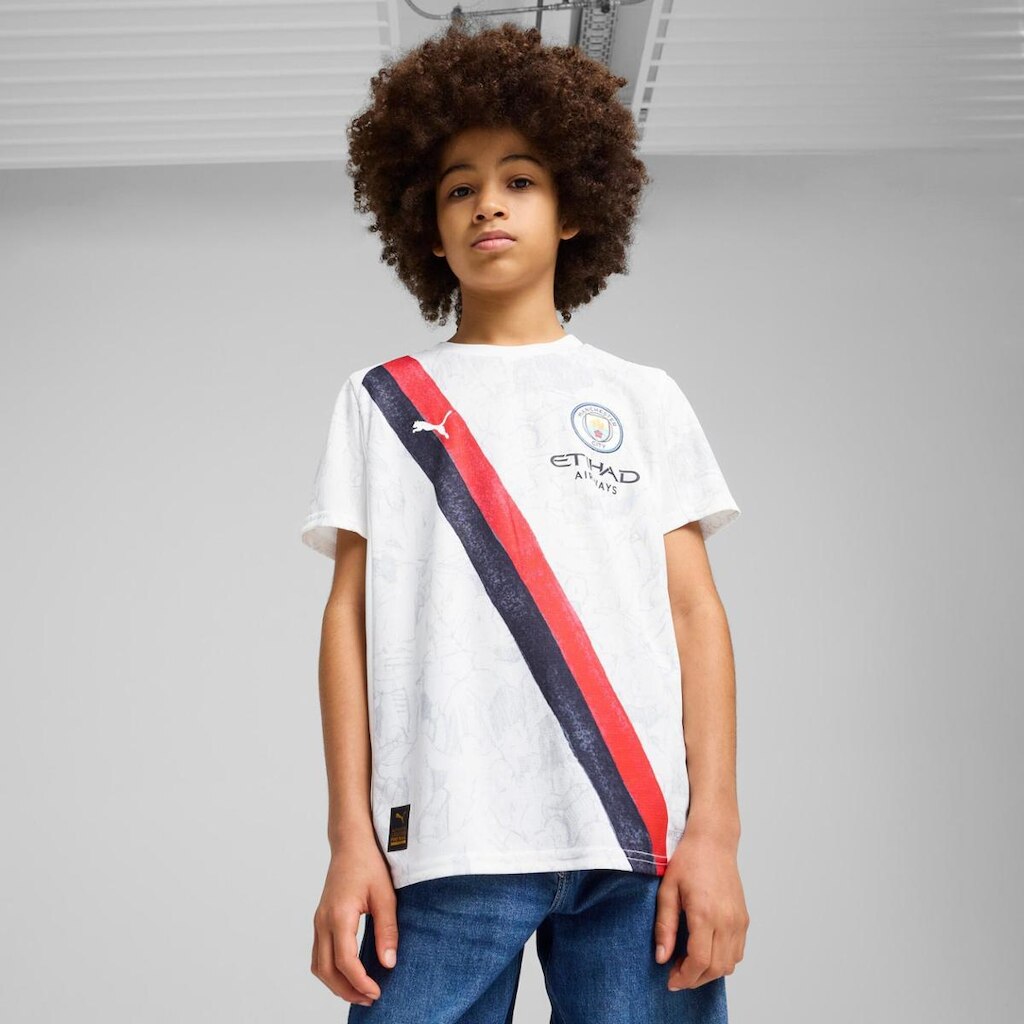 Camisa Manchester City Infantil Puma Torcedor x Kidsuper