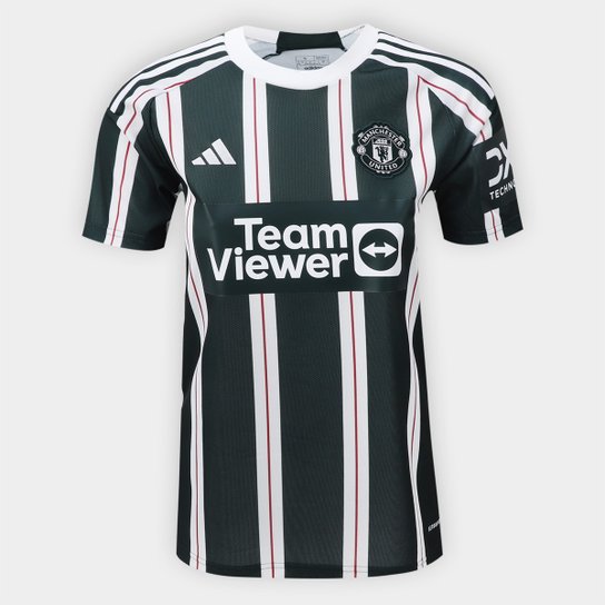 Camisa Manchester United Away 23/24 s/n° Torcedor Adidas Feminina - Verde escuro Menor preço em Camisa Manchester United Away 23/24 s/n° Torcedor Adidas Feminina - Verde escuro