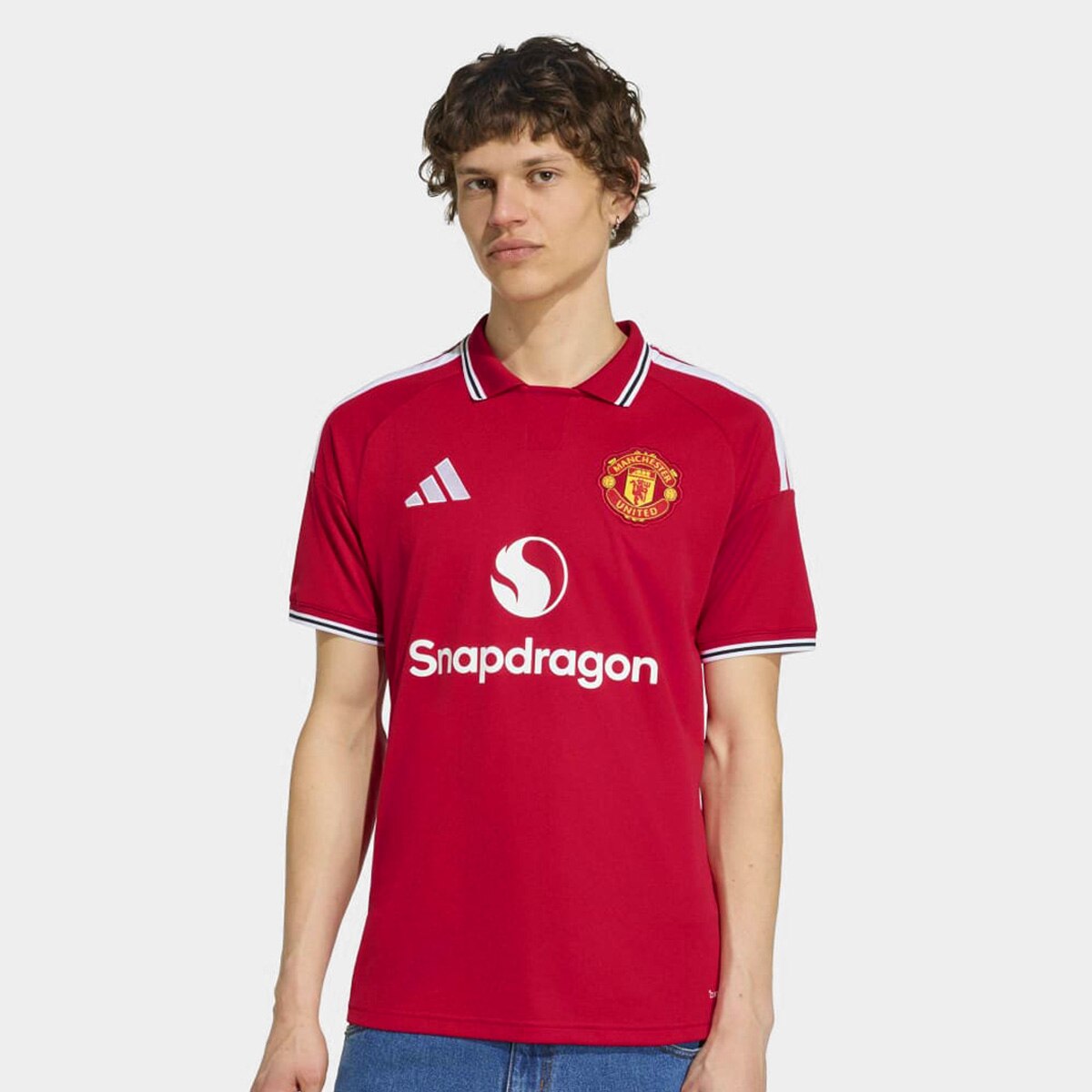adidas Manchester United シャツ 赤 Camisa Manchester United Home 26/27 Torcedor Adidas Masculina