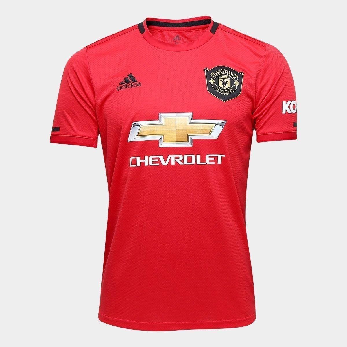 Camisa Manchester United Home 19 20 S N Torcedor Adidas Masculina Vermelho Netshoes