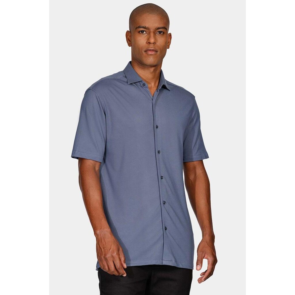Camisa Manga Curta Cosmo Regular Malha Liquid Repeller Azul Índigo