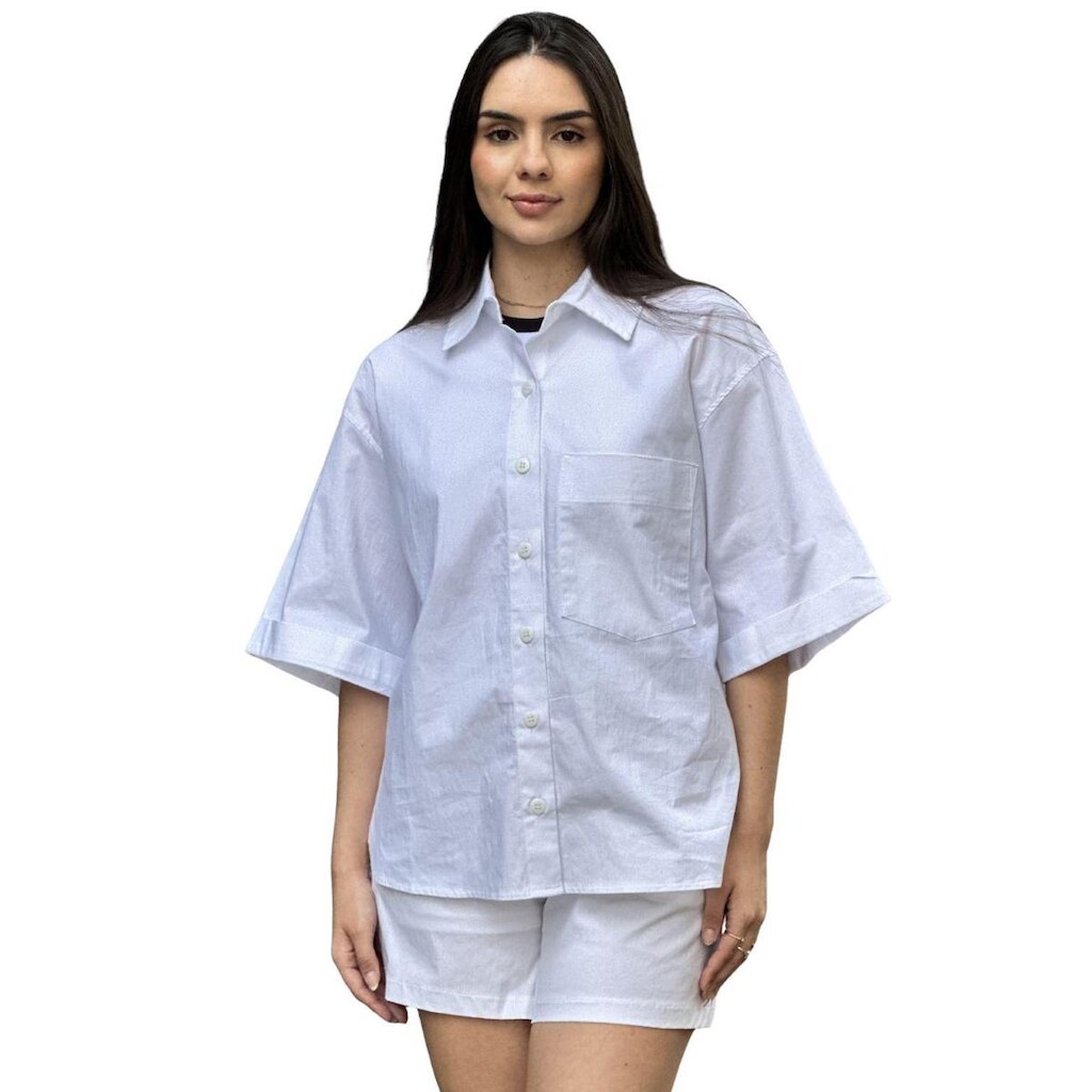 Camisa Manga Curta Tricoline Usenagai