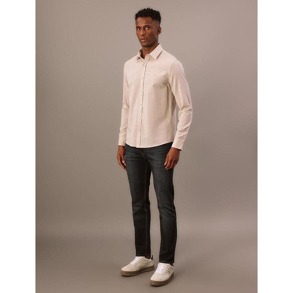 Camisa Manga Longa Calvin Klein Jeans Reg. Cotton