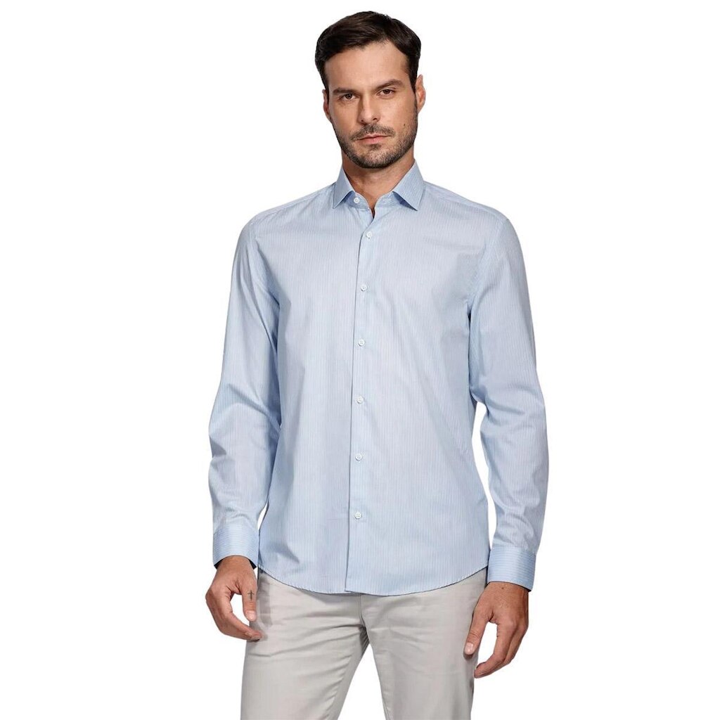 Camisa Manga Longa Cosmo Regular Tricoline Listrada Classic