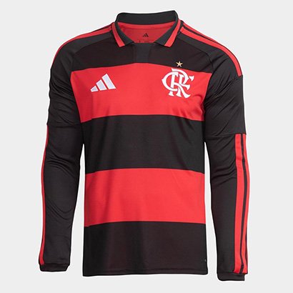 Camisa Manga Longa Flamengo I 26/27 s/n Adidas Masculina - Masculino