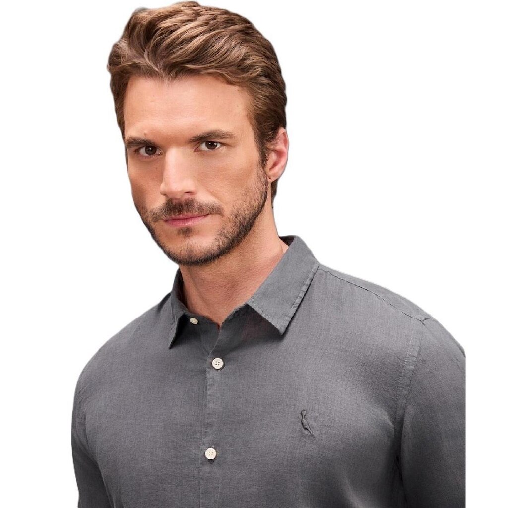 Camisa Manga Longa Linho Tinturado Reserva
