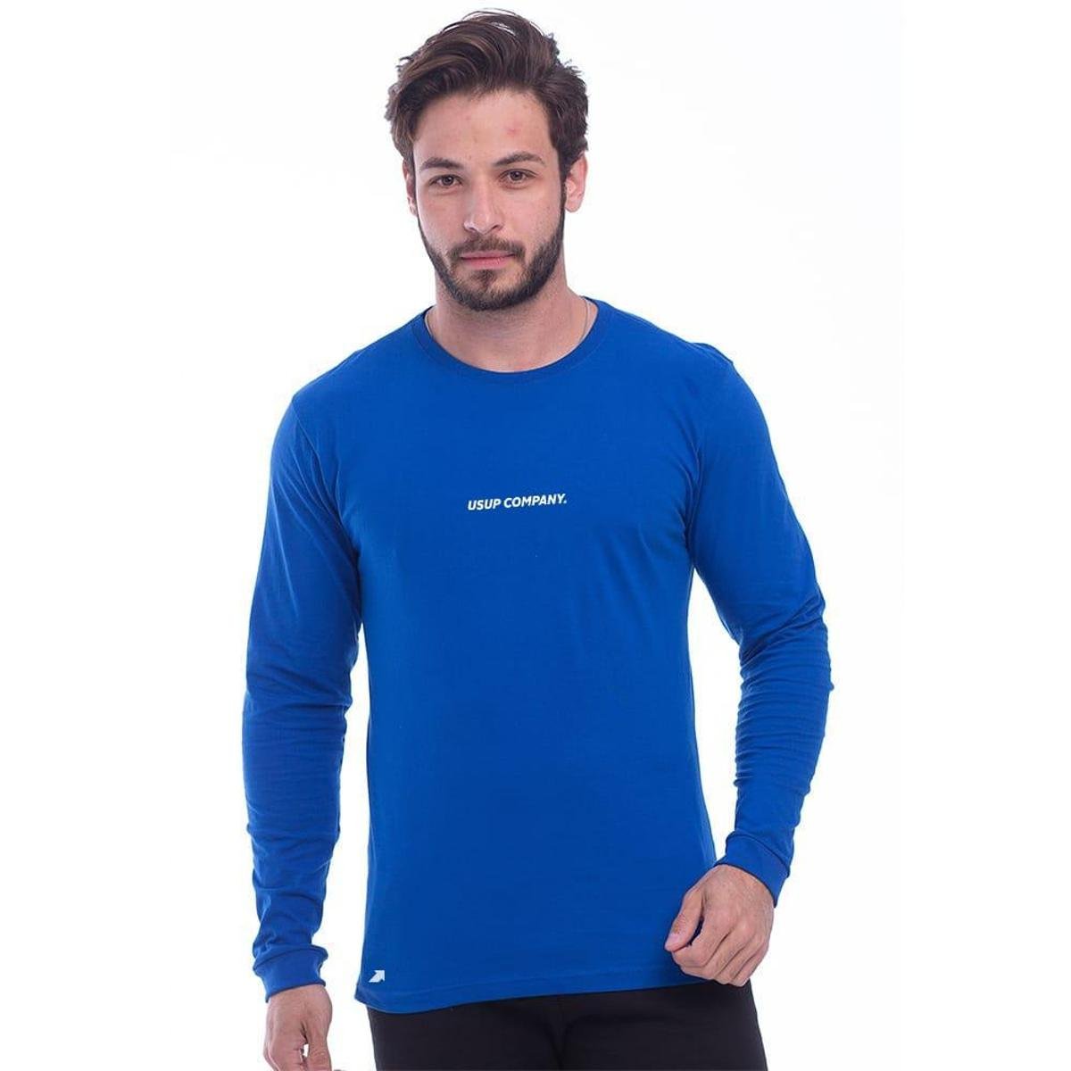 Camisa Manga Longa Masculina Para Frio Inverno De Treino Academia