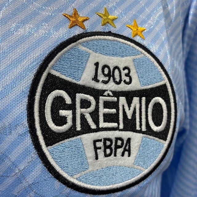 Camisa Manga Longa Masculina Retrô Grêmio Celest 1995 Renner
