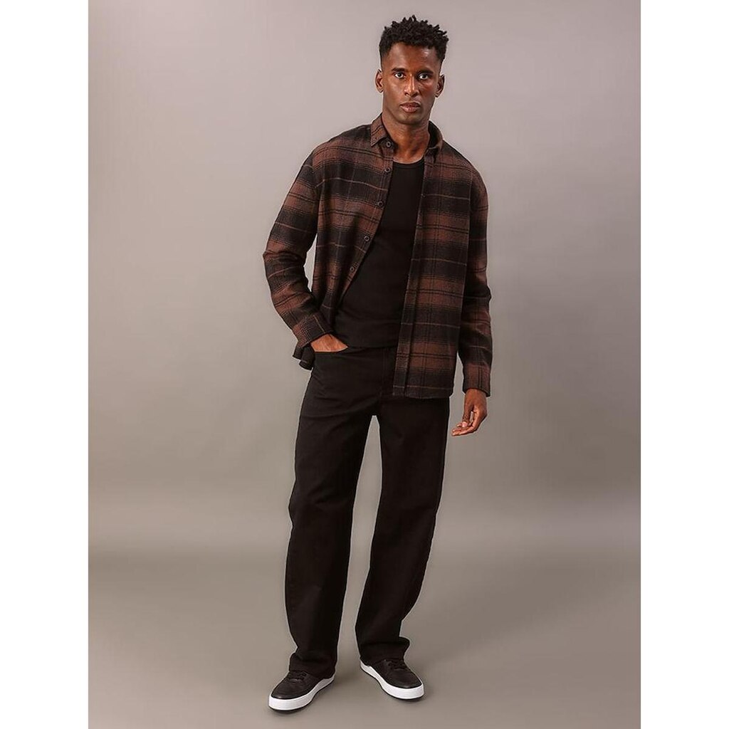 Camisa Manga Longa Overshirt Xadrez