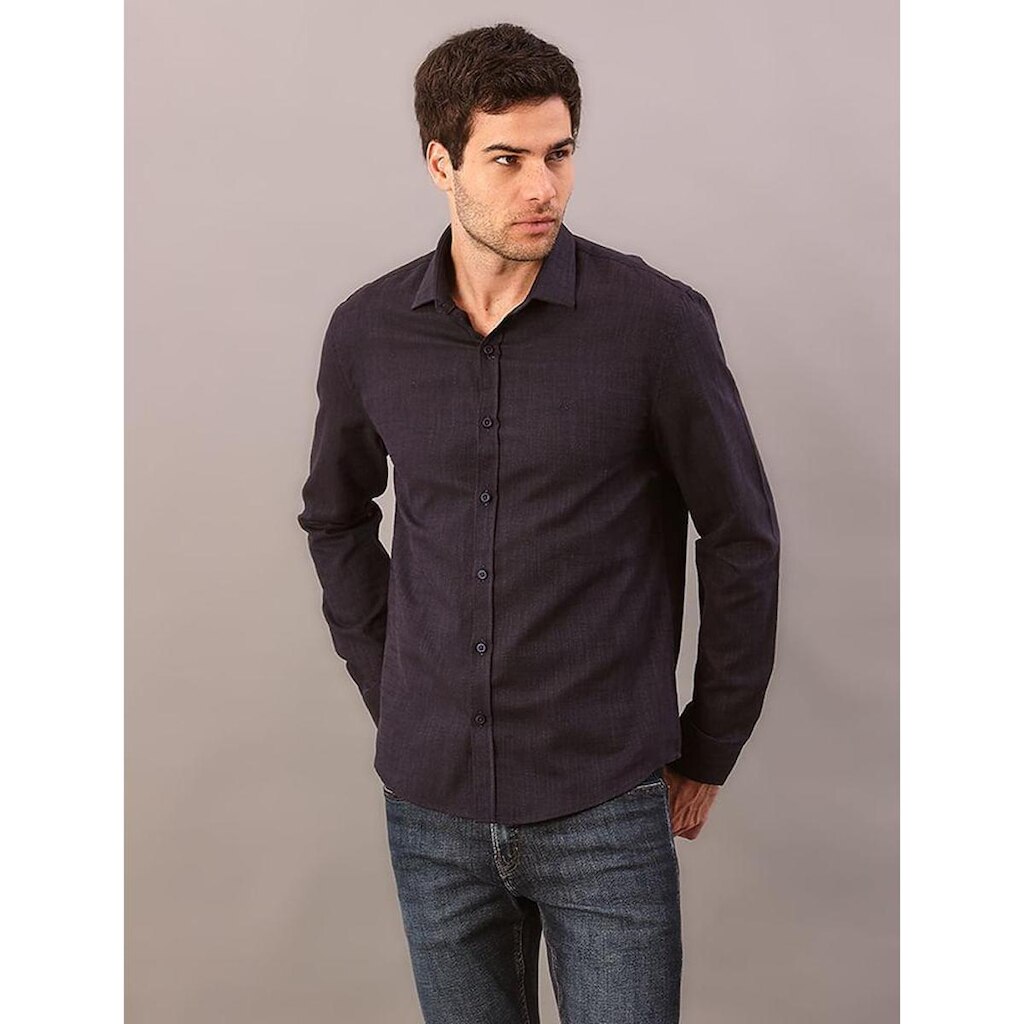 Camisa Manga Longa Regular Cotton Flamê