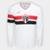 Camisa Manga Longa São Paulo I 25/26 s/n New Balance - Branco+Vermelho