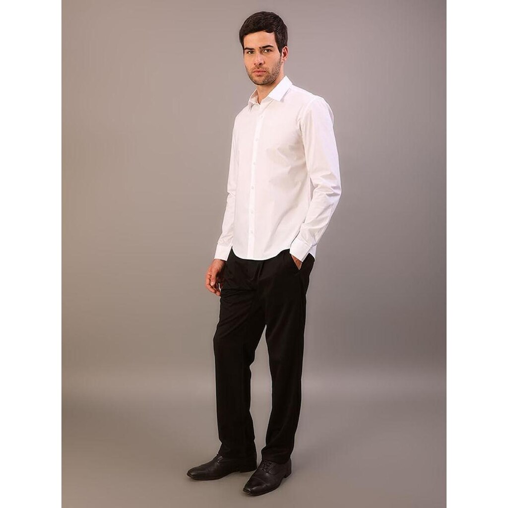 Camisa Manga Longa Slim Cannes Básica Essential - Branco 2