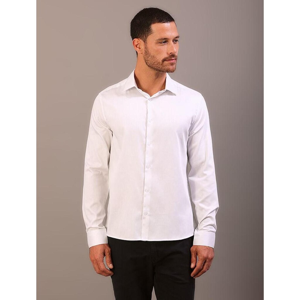 Camisa Manga Longa Slim Fio 60