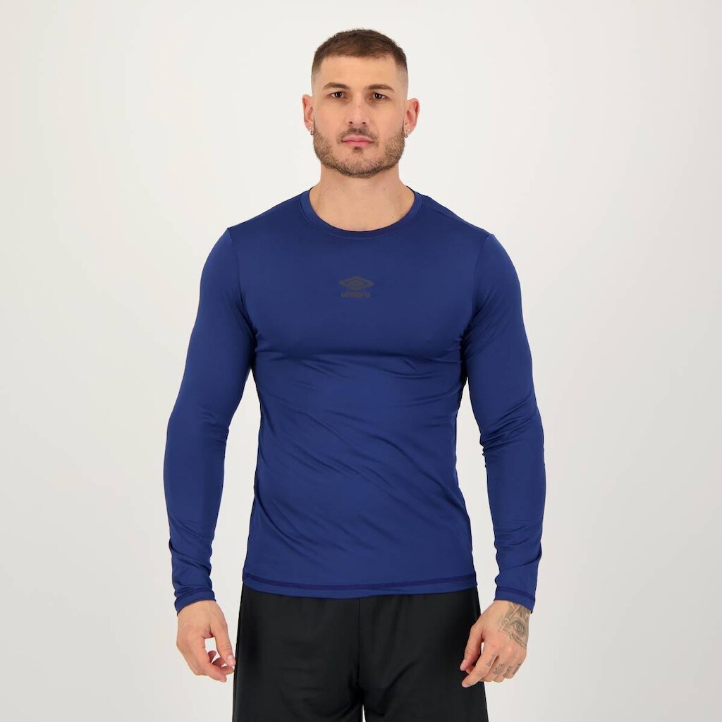 Camisa Manga Longa Umbro Diamond Touch Marinho