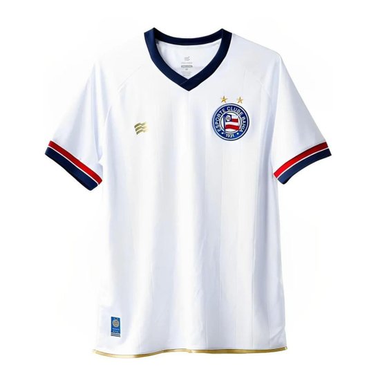 Camisa Masculina Bahia 22/23 Torcedor Branca Oficial - Branco Menor preço em Camisa Masculina Bahia 22/23 Torcedor Branca Oficial - Branco