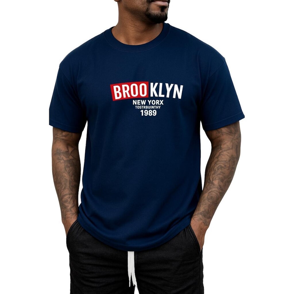 Camisa Masculina Brooklyn em Algodão Premium