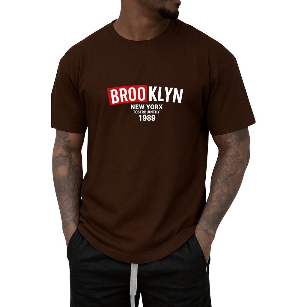 Camisa Masculina Brooklyn em Algodão Premium