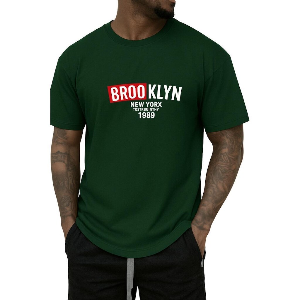 Camisa Masculina Brooklyn em Algodão Premium