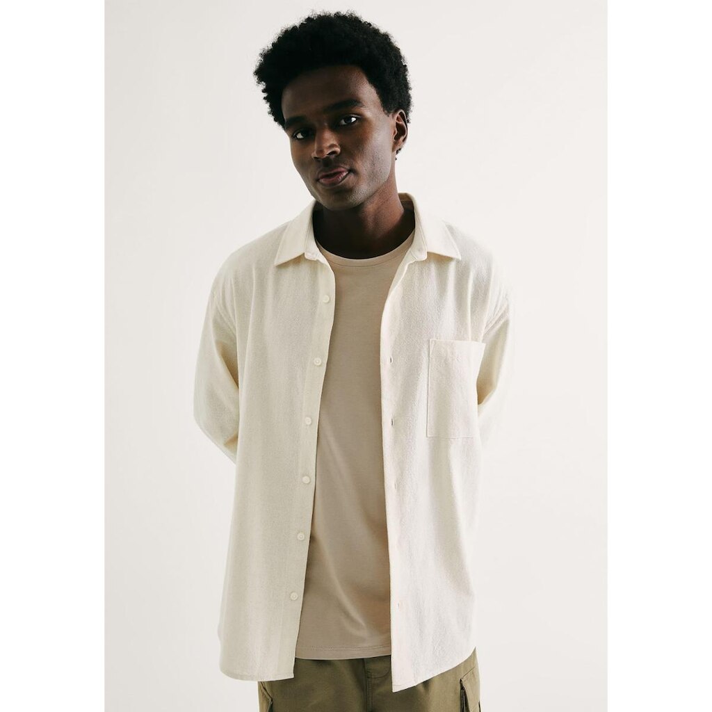 Camisa Masculina Comfort Texturizada