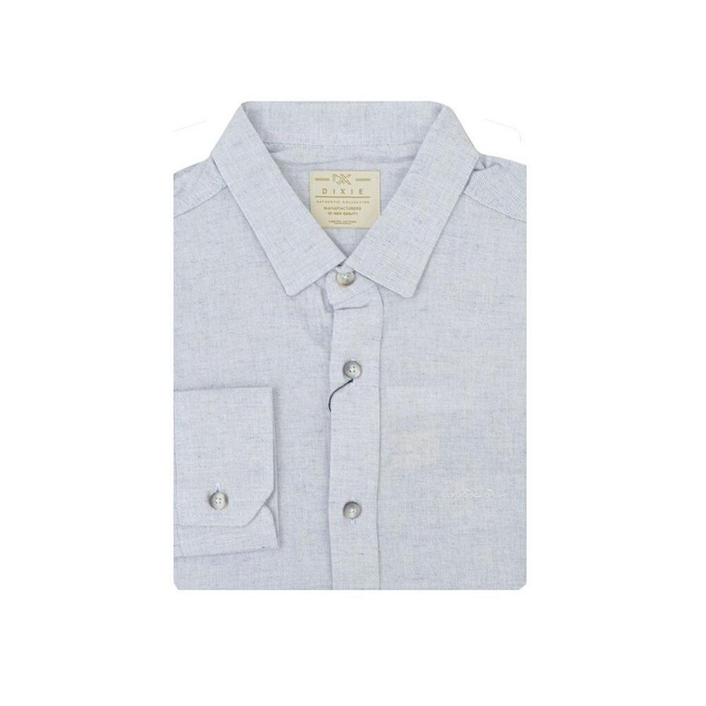 Camisa Masculina Dixie ML Cinza Claro - 15230002