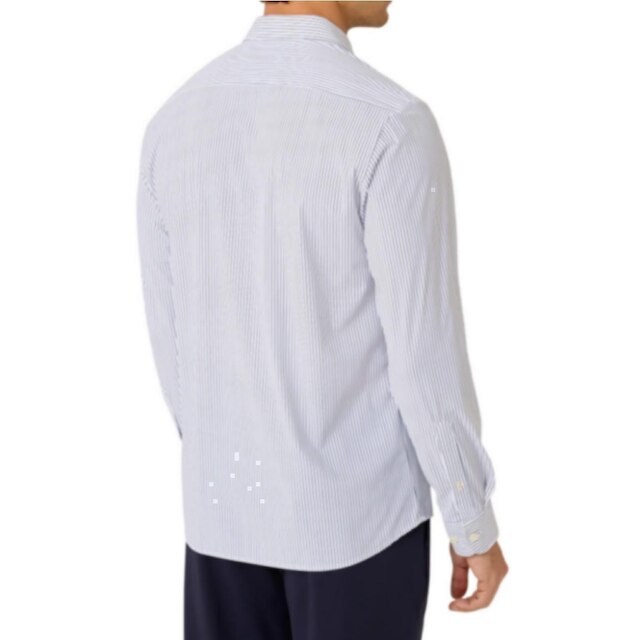 Camisa Masculina Dudalina ML Slim Performance Azul - 531143