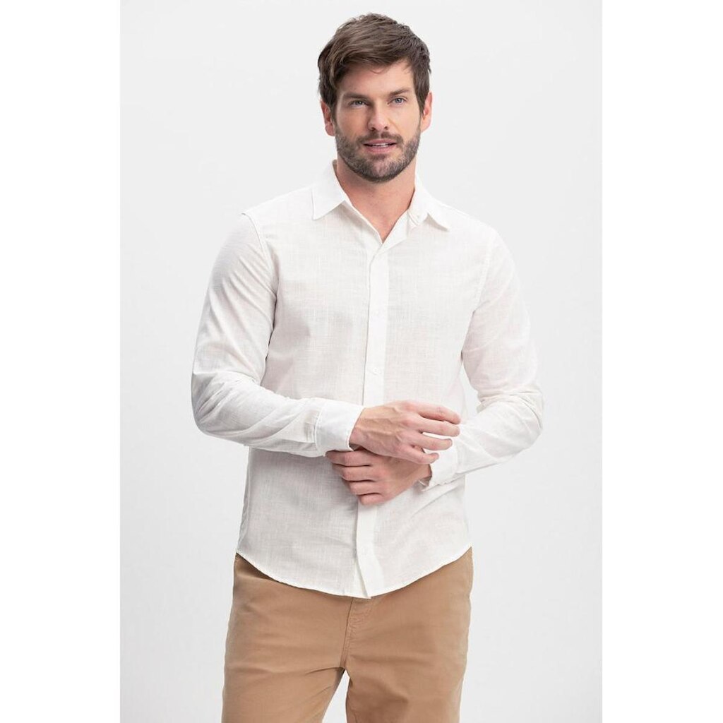 Camisa Masculina Em Linho Essendi