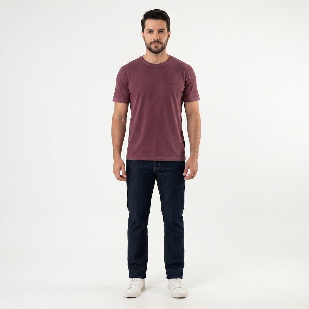 Camisa Masculina Estonada Premium 100% Algodão Básica 01.100.1020