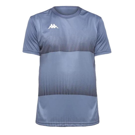 Camisa Masculina Kappa Training Netter Oficial - Cinza Menor preço em Camisa Masculina Kappa Training Netter Oficial - Cinza