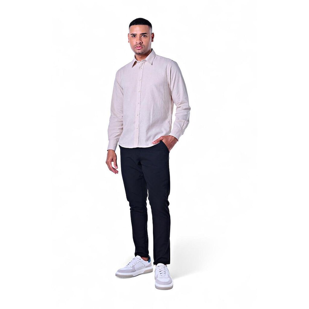 Camisa Masculina Linho Misto