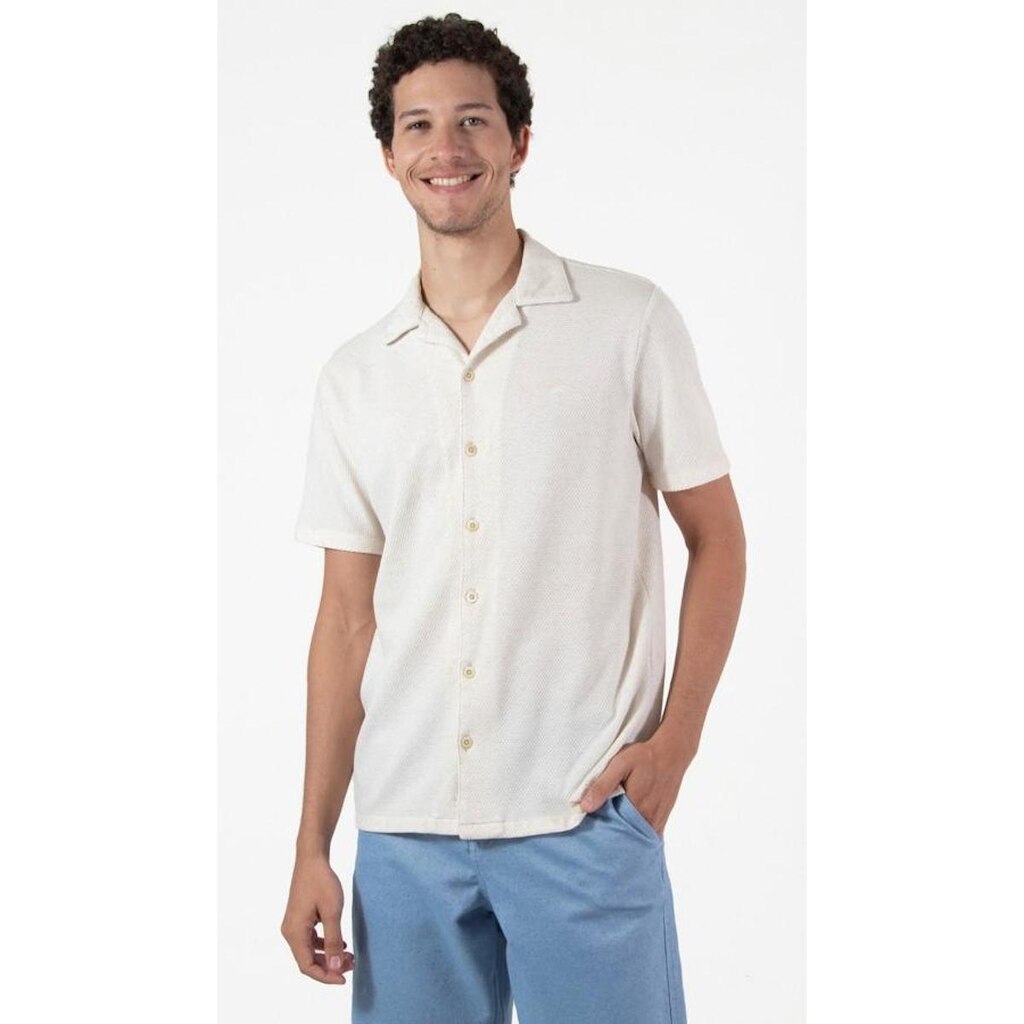 Camisa Masculina Maresia Mc Bubble Linen 0378