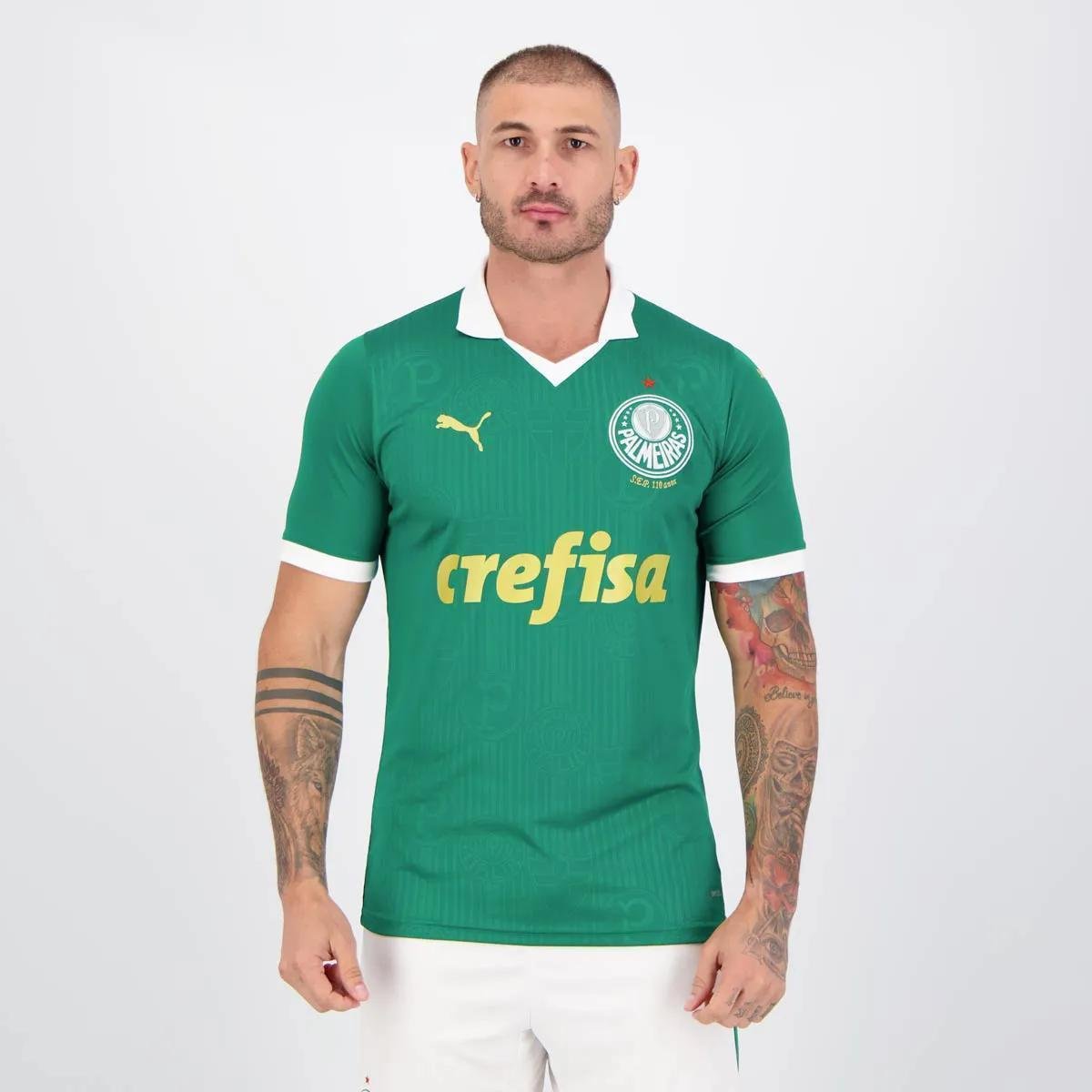 Menor preço em CAMISA MASCULINA PALMEIRAS 1 TORCEDOR 24/25 PUMA VERDE