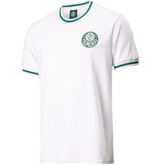Camisa Masculina Palmeiras Retrô 1973 Away Oficial - Branco Menor preço em Camisa Masculina Palmeiras Retrô 1973 Away Oficial - Branco