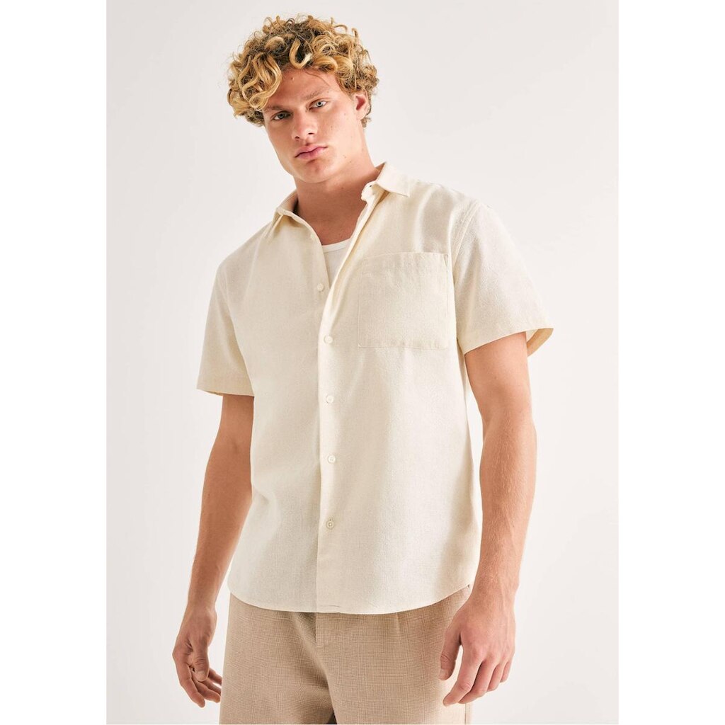Camisa Masculina Regular Manga Curta
