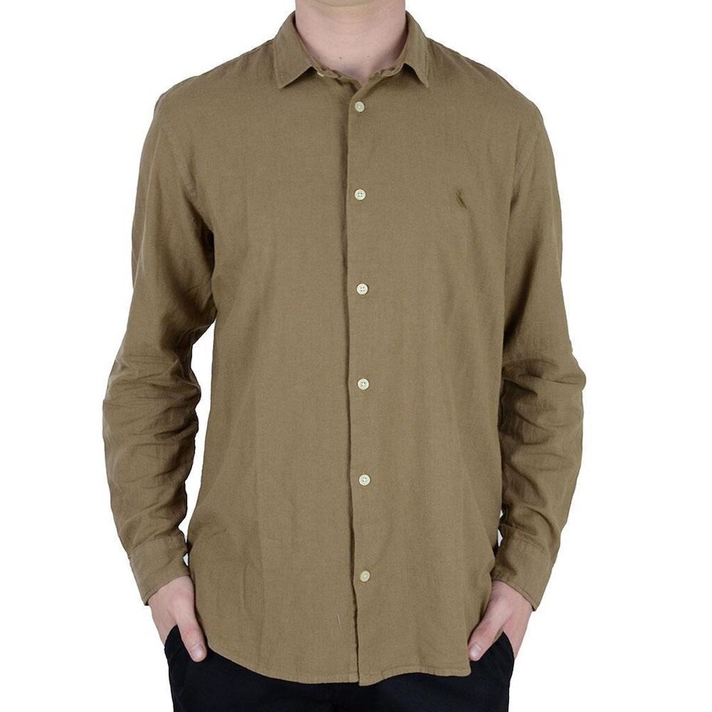 Camisa Masculina Reserva Linho Pienza Verde - 0102