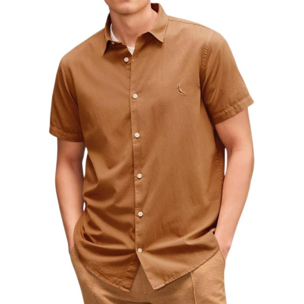 Camisa Masculina Reserva MC Nova Paraty Marrom - 0098