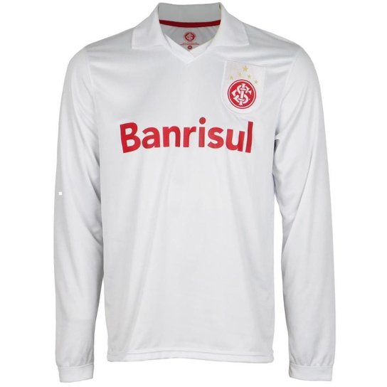 Camisa Masculina Retrô Mundial Internacional Iarley Nº 10 - Branco Menor preço em Camisa Masculina Retrô Mundial Internacional Iarley Nº 10 - Branco