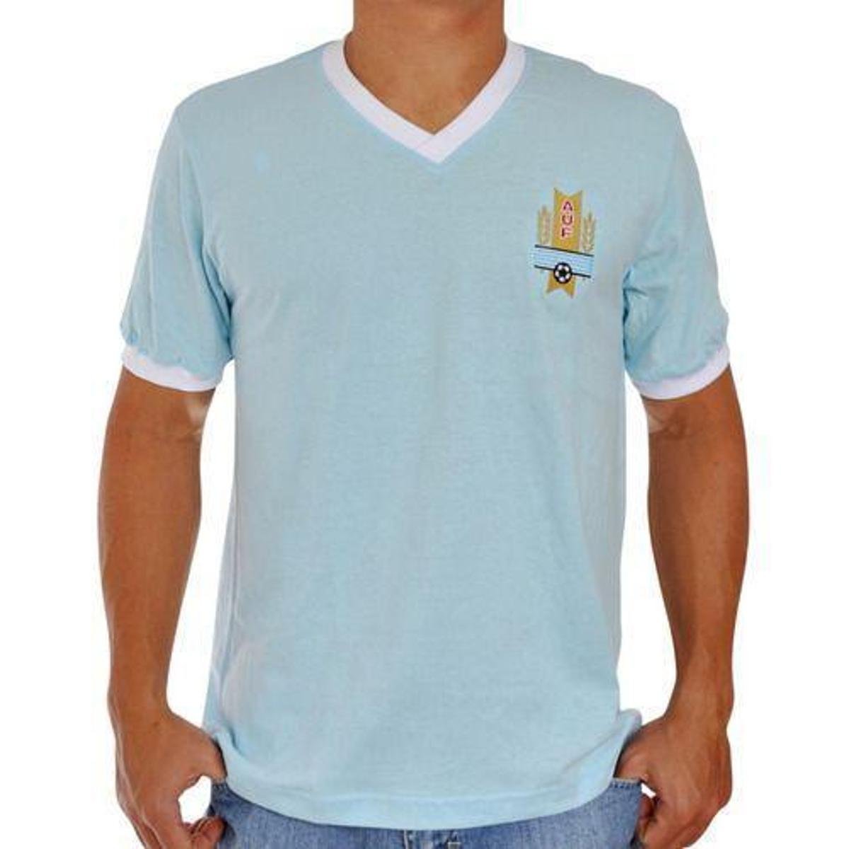 Camisa Masculina Retrô Uruguai 1960 Menor preço em Camisa Masculina Retrô Uruguai 1960