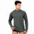 Camisa Masculina Térmica Segunda Pele Praia Surf Proteção Uv - Cinza