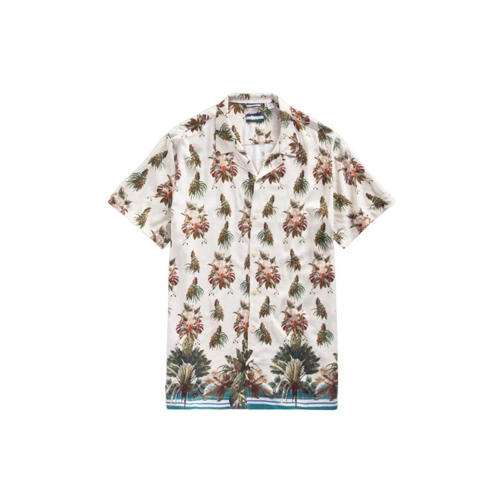 Camisa Mc Estampada Monograma Tropics Reserva