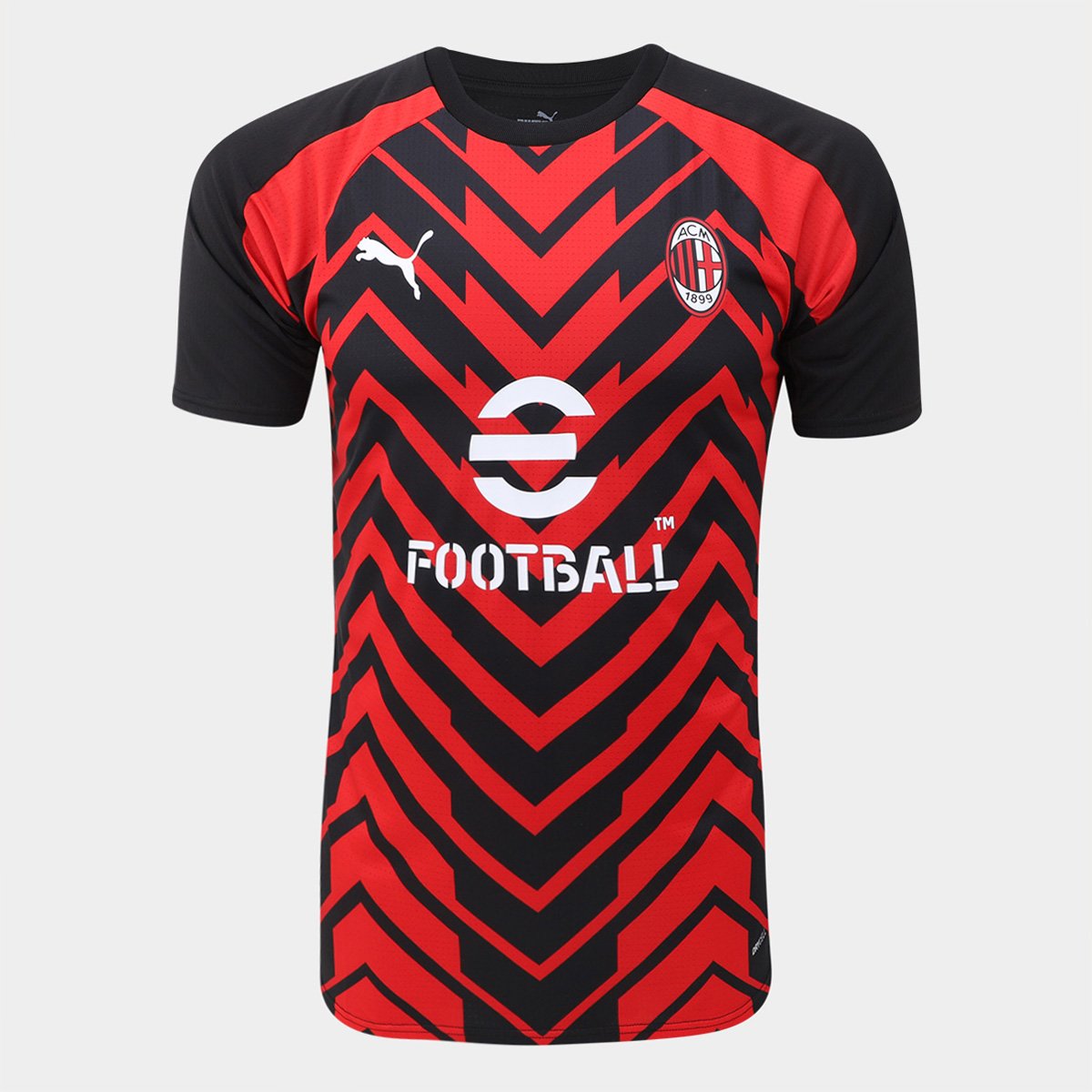 Camisa Milan 23/24 s/nº Pré-Jogo Puma Masculina Menor preço em Camisa Milan 23/24 s/nº Pré-Jogo Puma Masculina